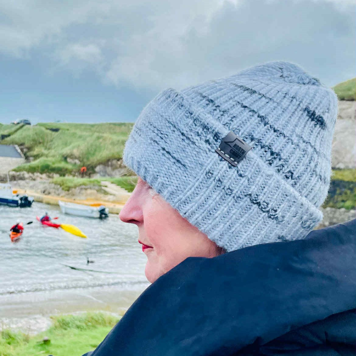 Heavyweight Multi-yarn beanie Cloudy Haze