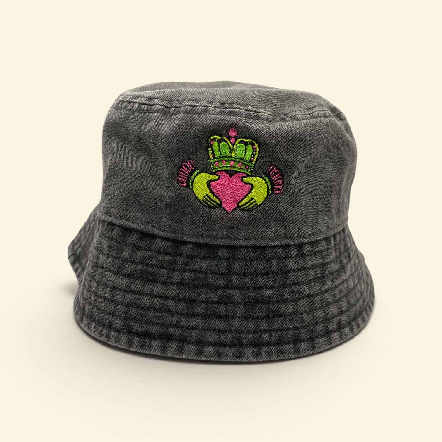 Bucket Hat - Neon Claddagh