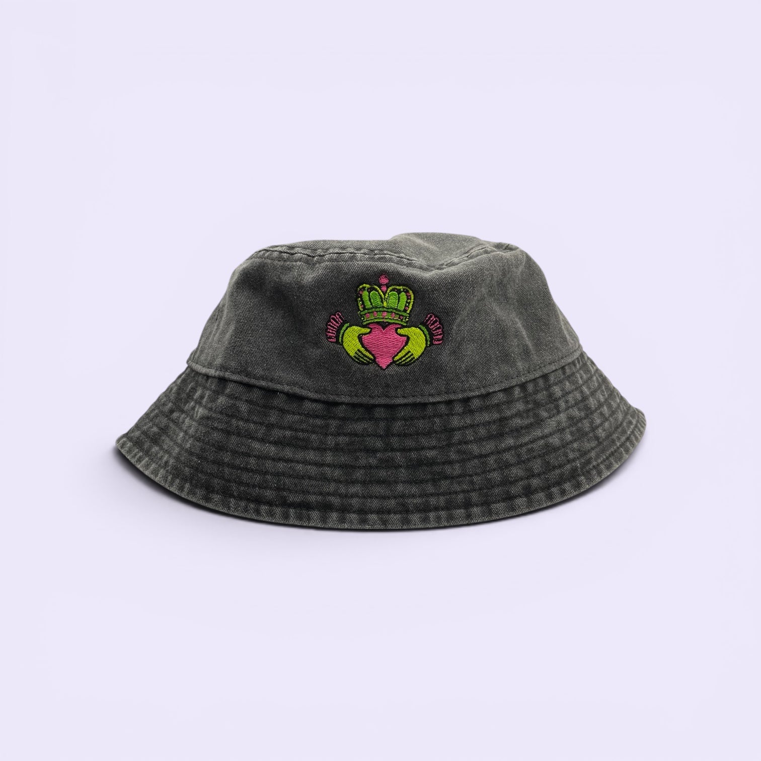 Bucket Hat - Neon Claddagh