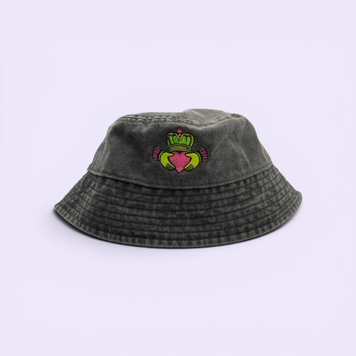 Bucket Hat - Neon Claddagh