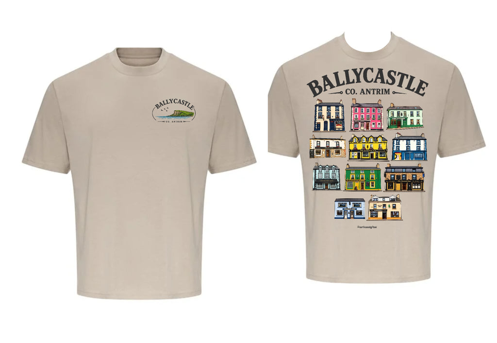 Pubs of Ballycastle Unisex Premium Oversized T-Shirt