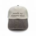 Personalised Contrast Peak Vintage Cap