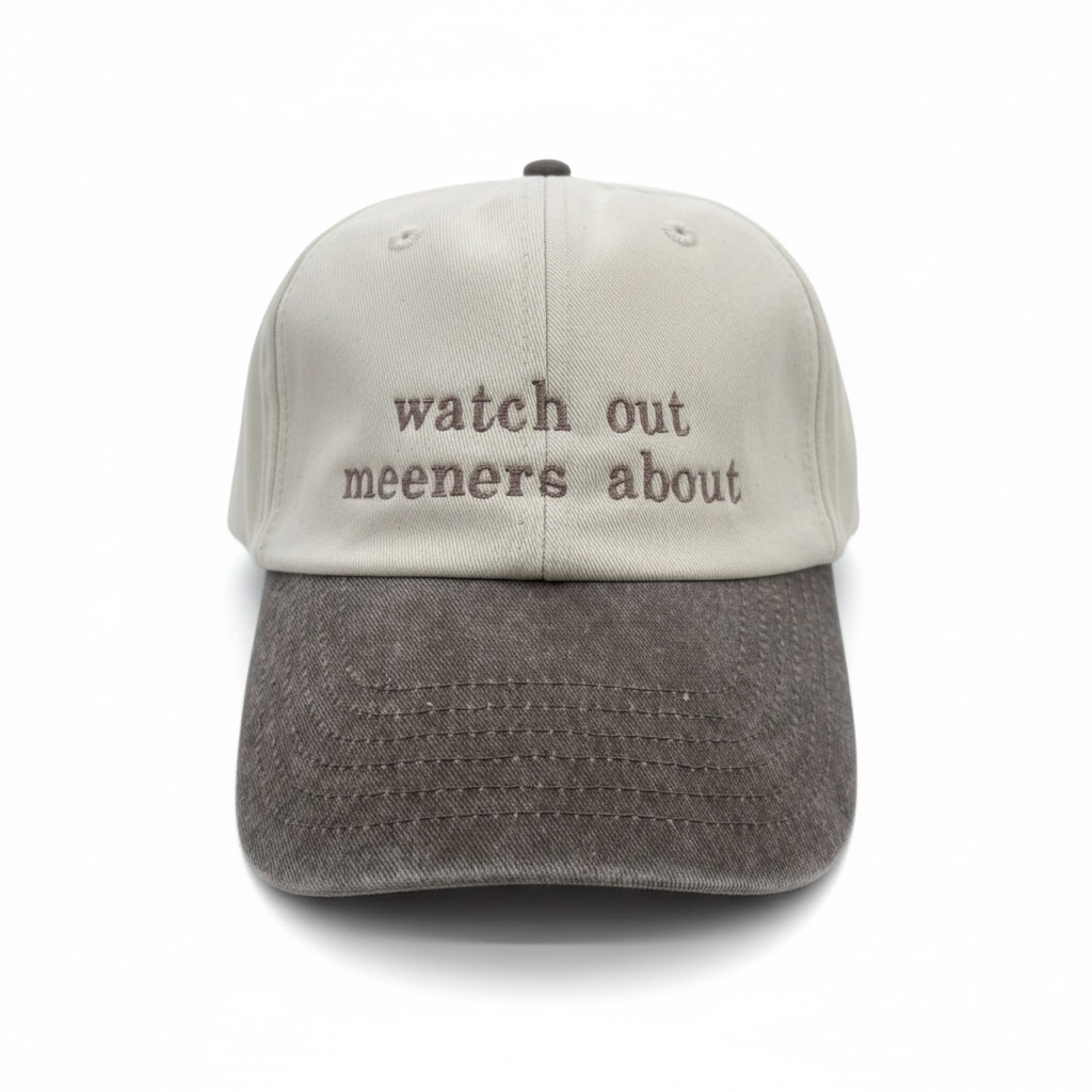 Personalised Contrast Peak Vintage Cap