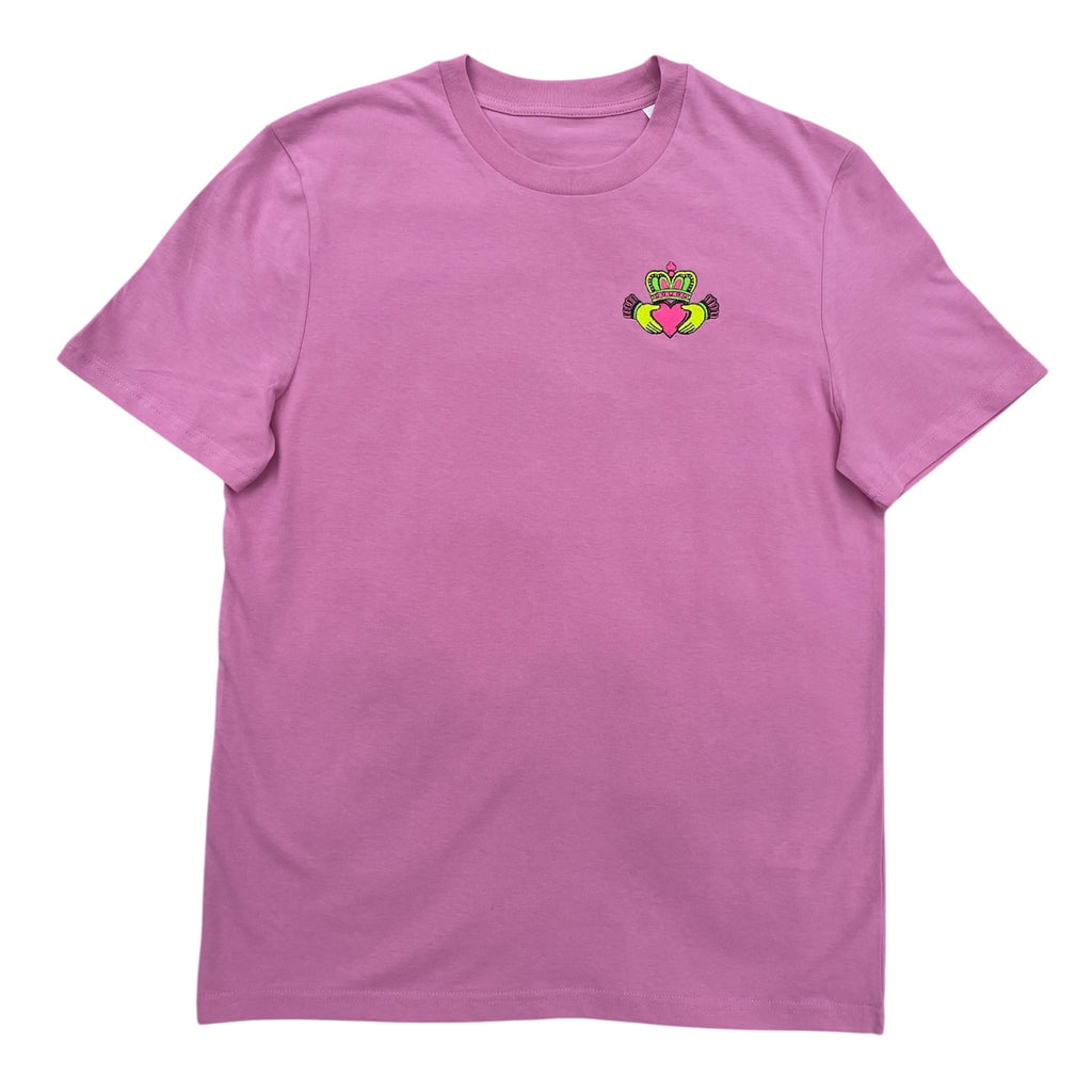 Neon Claddagh Embroidered regular/iconic T-shirt