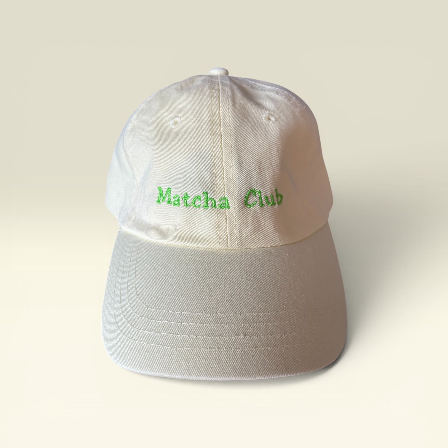 ‘Matcha Club’ Low profile dad style cap