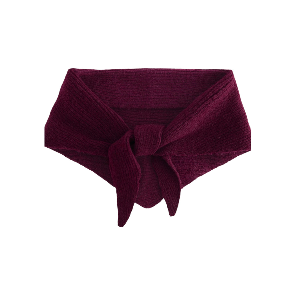 Personalised Knitted Triangle Scarf | Embroidered Initial