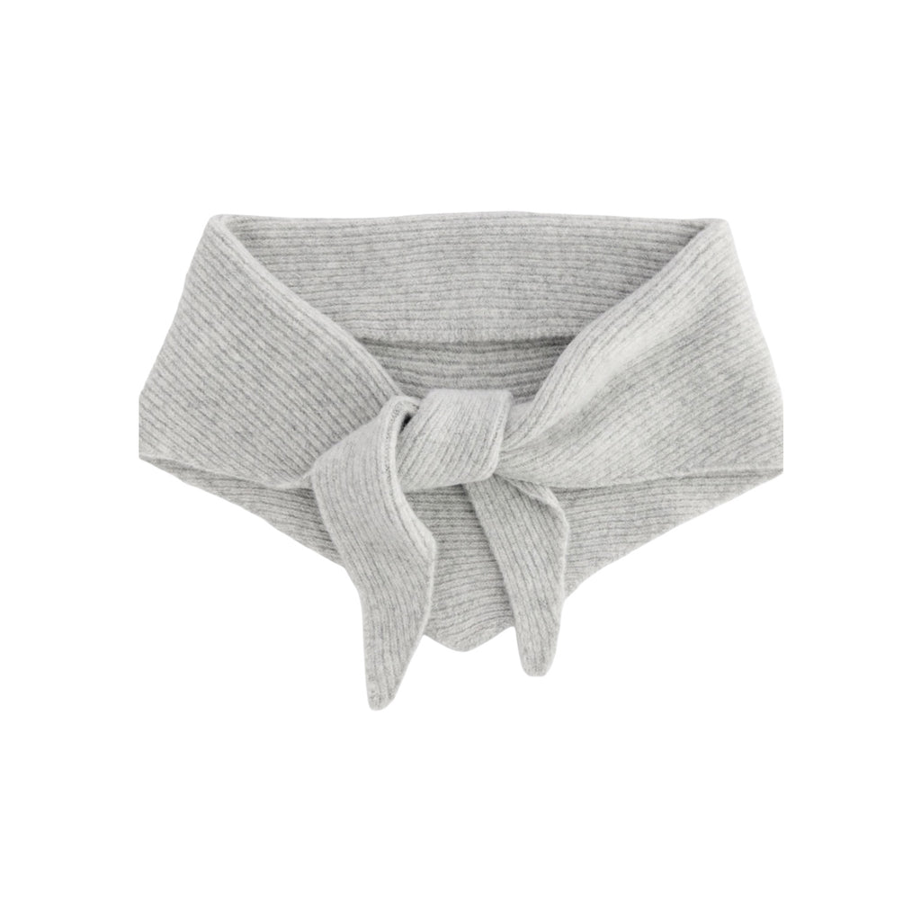 Personalised Knitted Triangle Scarf | Embroidered Initial