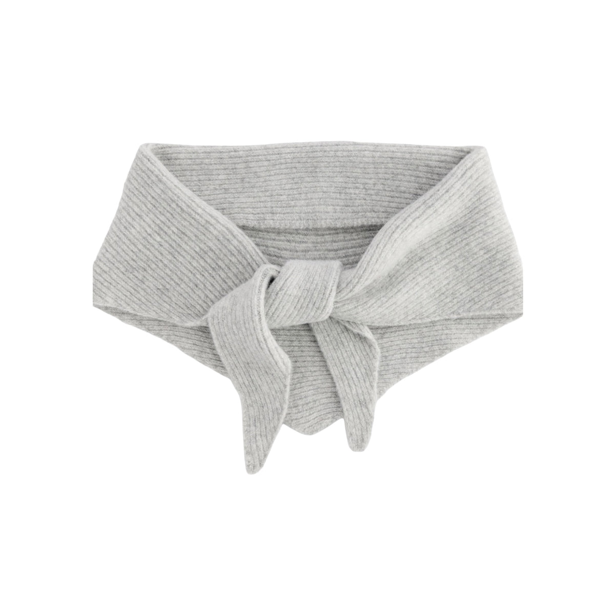 Personalised Knitted Triangle Scarf | Embroidered Initial