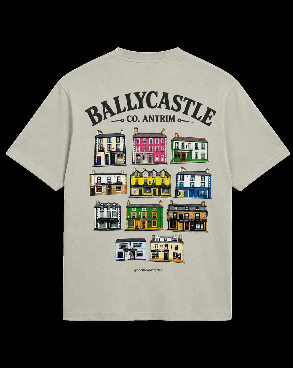 Pubs of Ballycastle Unisex Premium Oversized T-Shirt