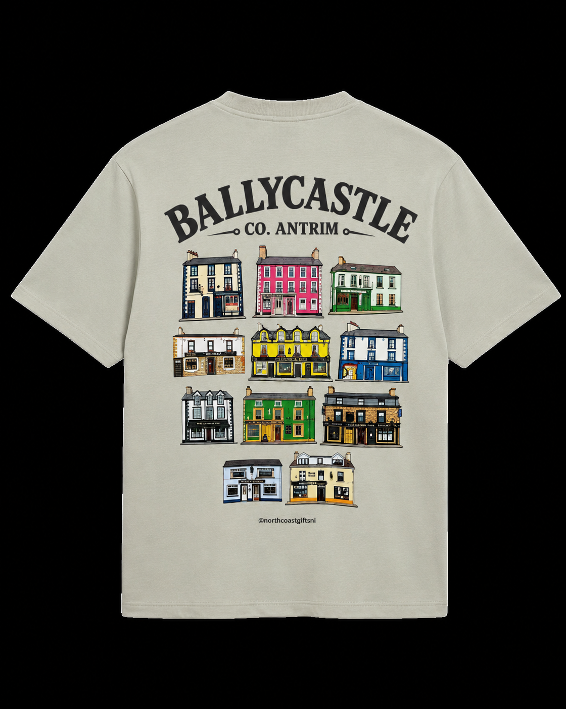 Pubs of Ballycastle Unisex Premium Oversized T-Shirt