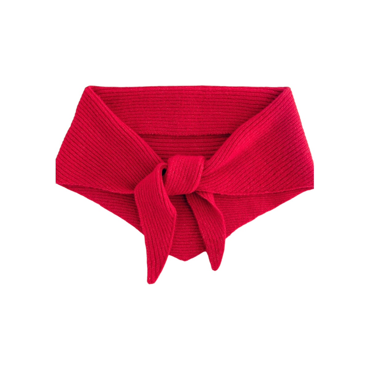 Personalised Knitted Triangle Scarf | Embroidered Initial