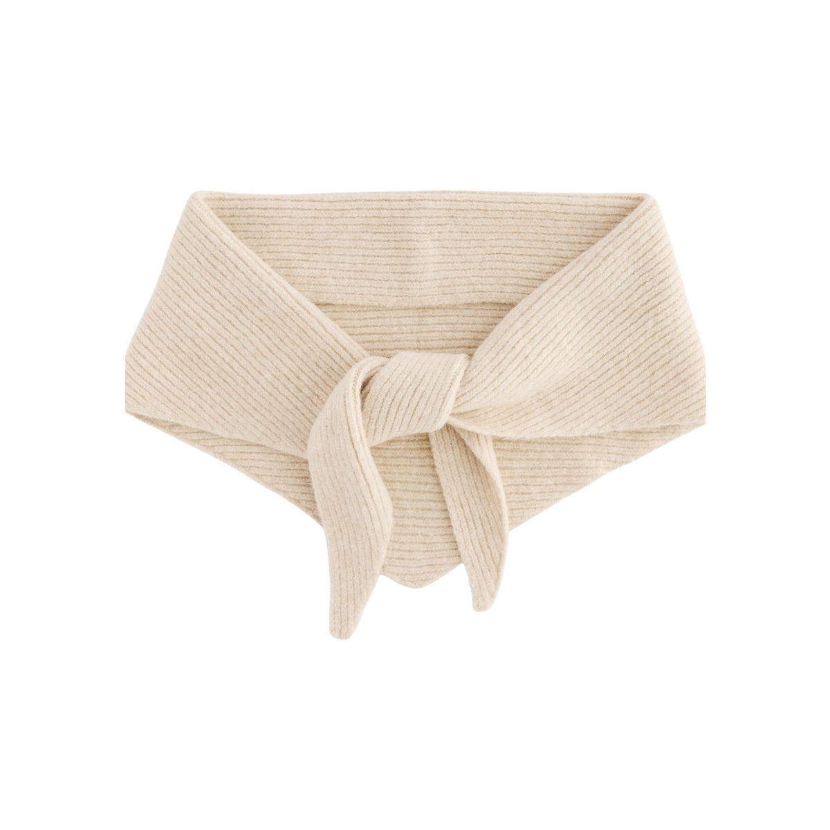 Personalised Knitted Triangle Scarf | Embroidered Initial