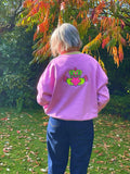 Neon Claddagh Embroidered Sweatshirt | Premium Organic Cotton