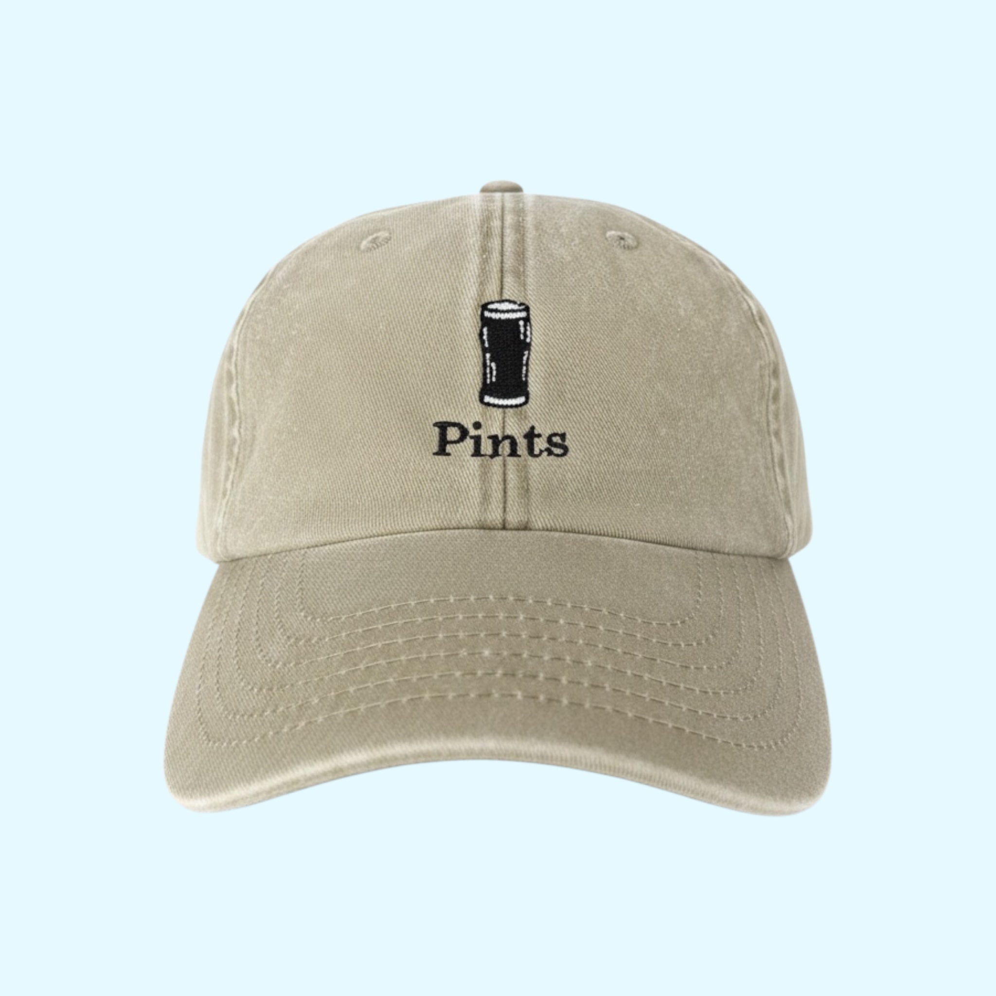 ‘Pints’ Stout Embroidered Low Profile Vintage Cap