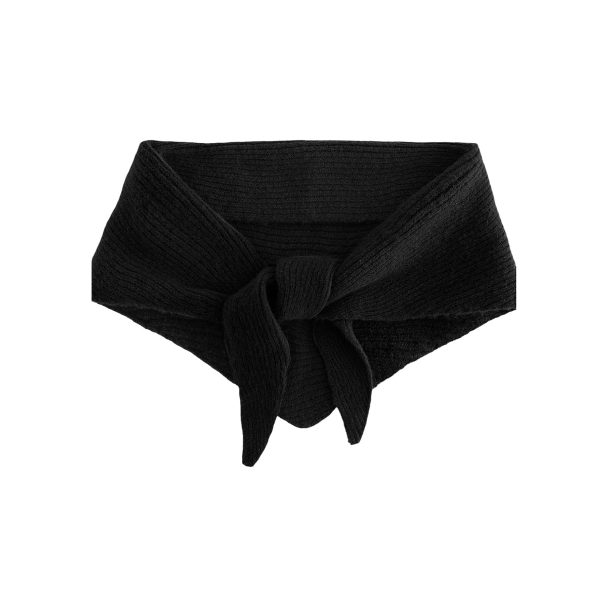 Personalised Knitted Triangle Scarf | Embroidered Initial