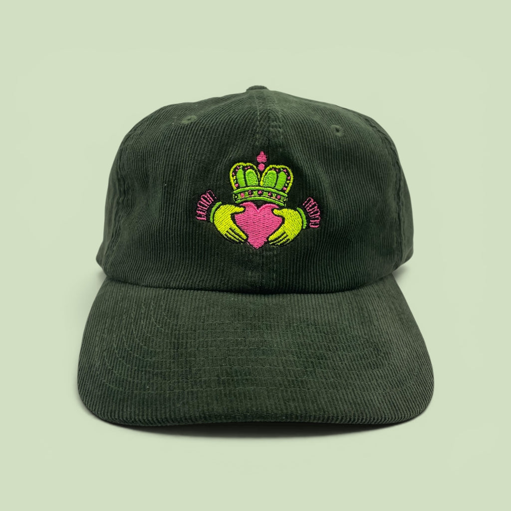 Adult- Cord ‘Neon Claddagh’ Cap