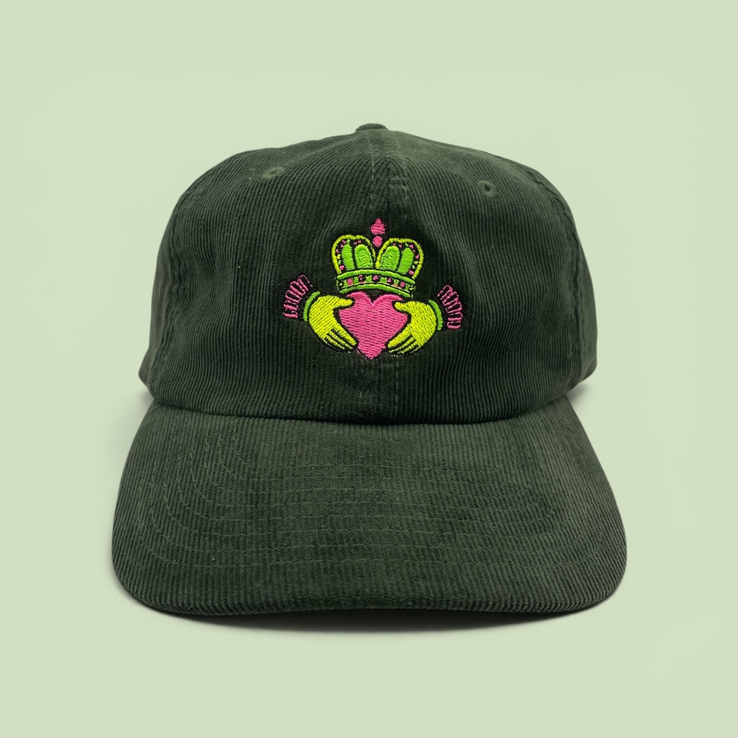 Adult- Cord ‘Neon Claddagh’ Cap