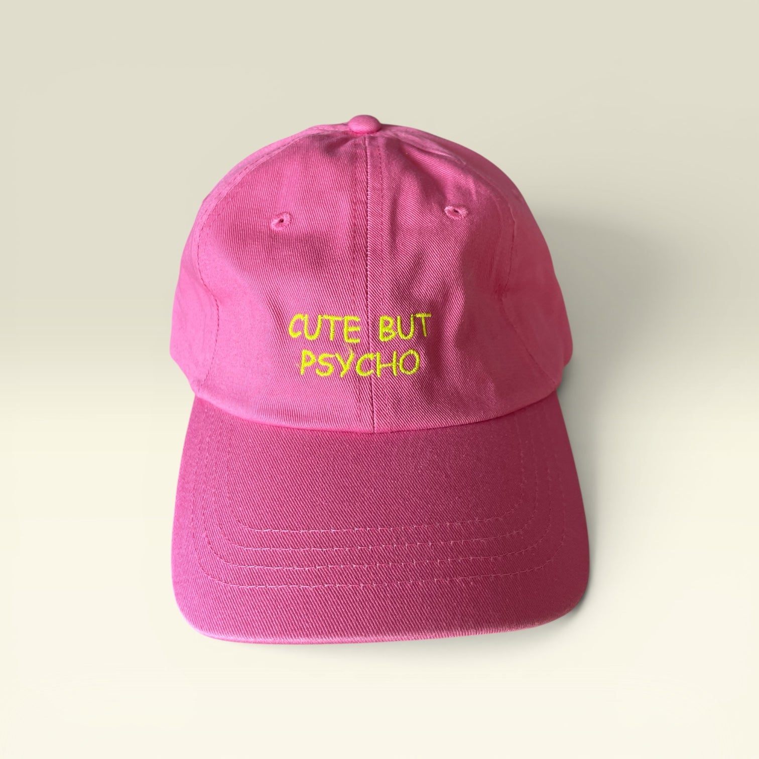 Kids ‘Cute but psycho ’ Low profile dad style cap
