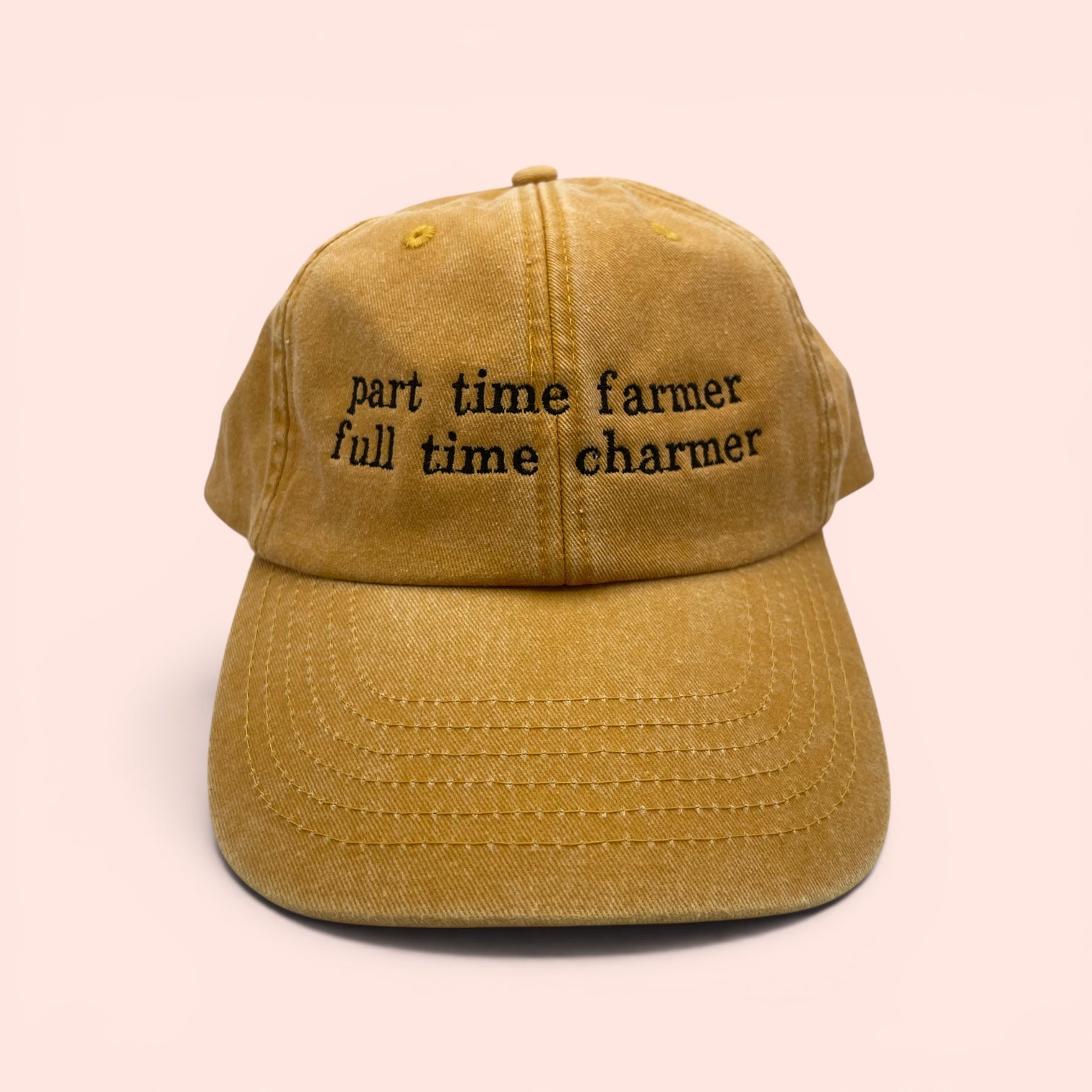 ‘full time farmer part time charmer’ Low profile vintage denim