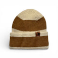 Colour Block Beanie Vanilla/Biscuit