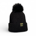 Black Snow Luxe Fur Pom Beanie