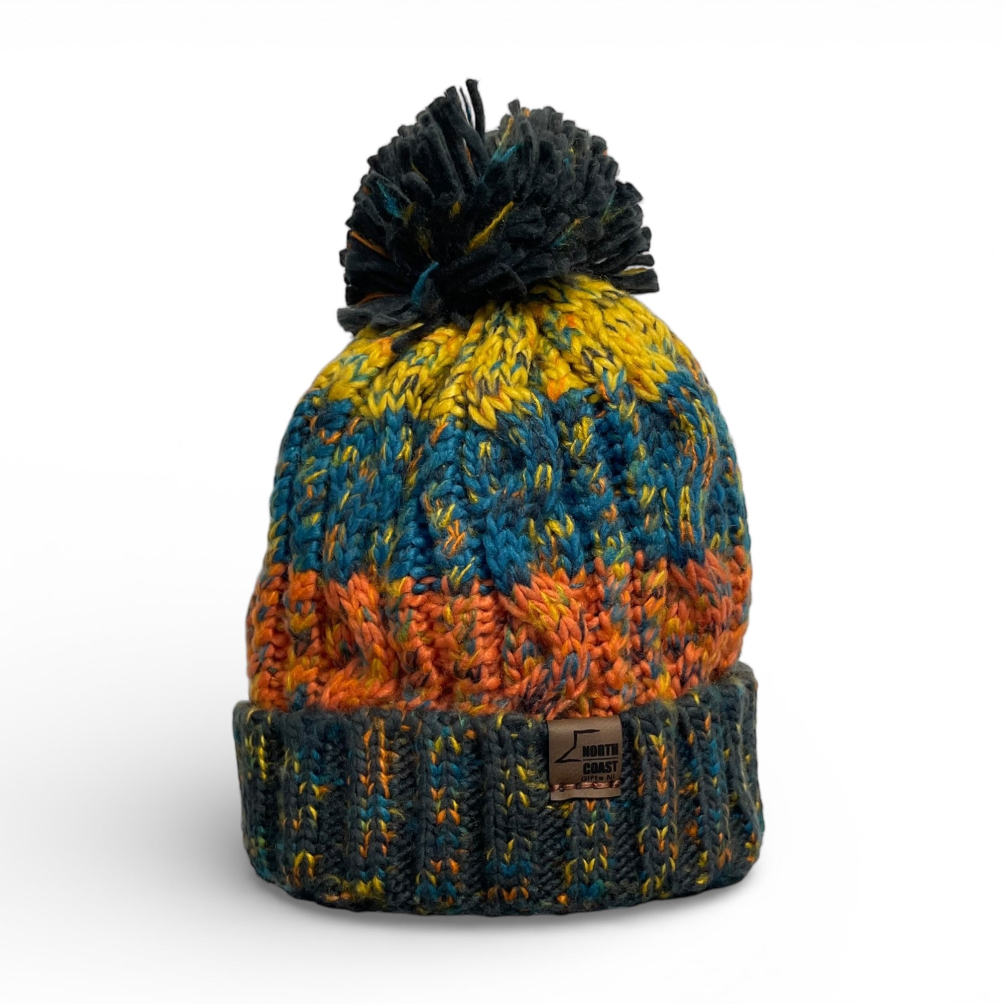 Chunky Retro Bobble Beanie
