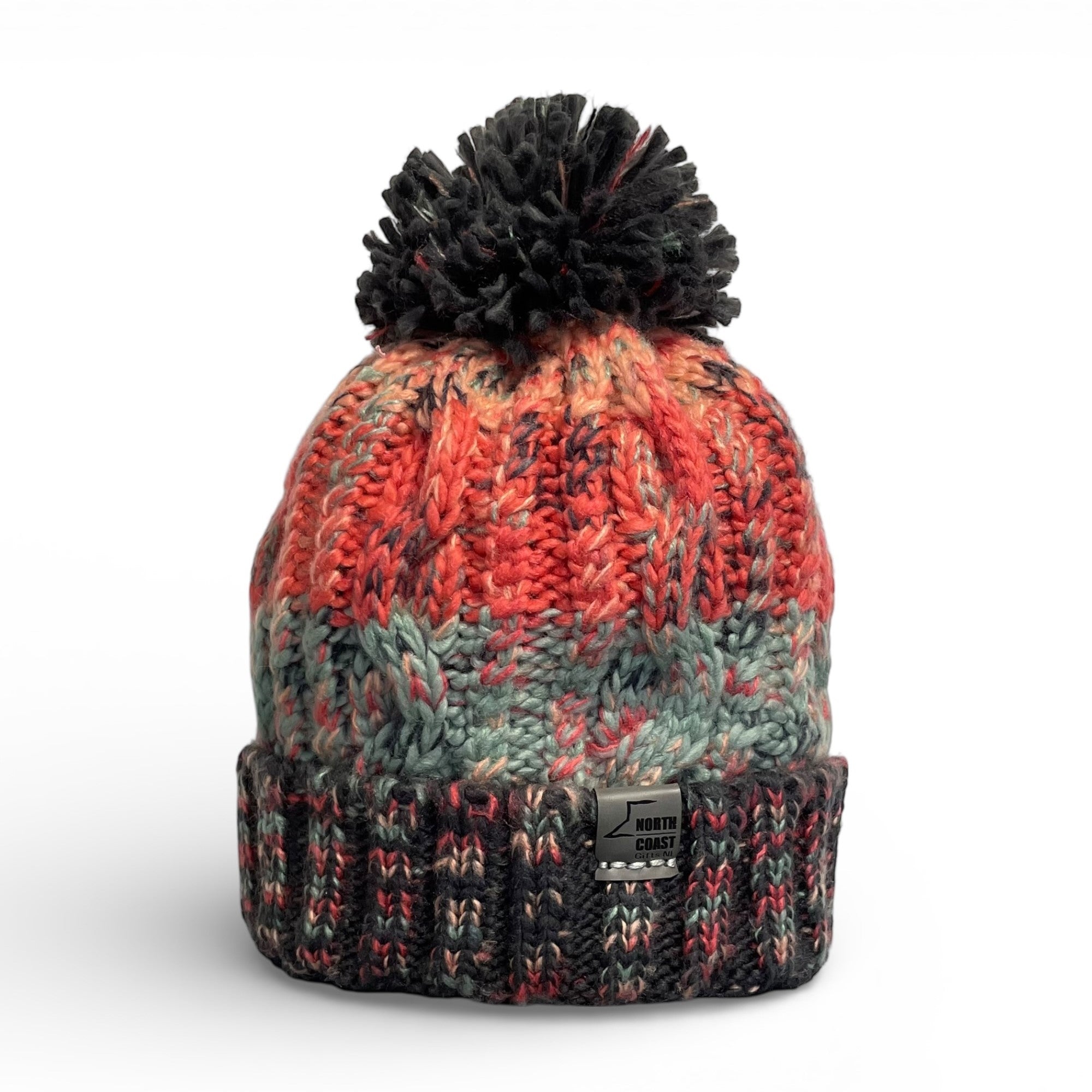 Chunky Watermelon Bobble Beanie