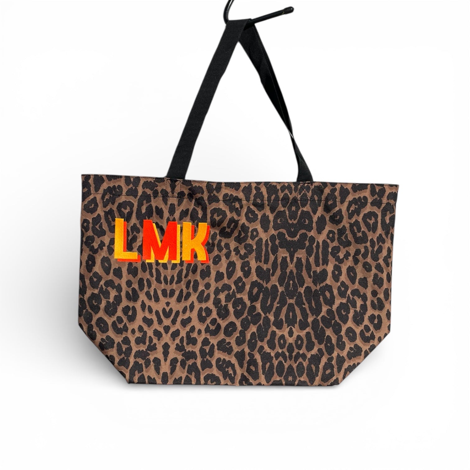 Leopard Print Carryall tote bag - Personalised Initals