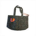 Leopard Print Canvas Shopper Bag - Embroidered Personalised Initials
