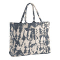 Tie-dye canvas tote bag Embroidered Lettering
