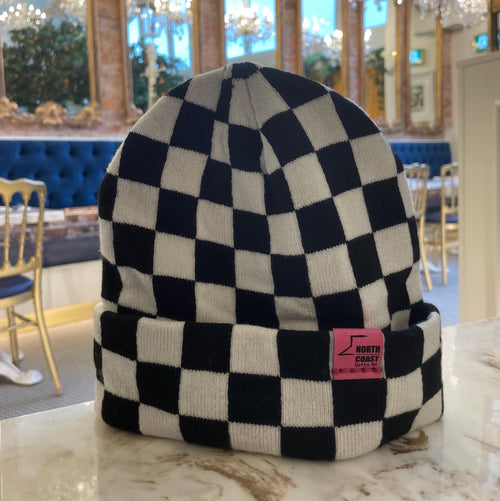 Checkered Beanie Hat by North Coast Gifts NI