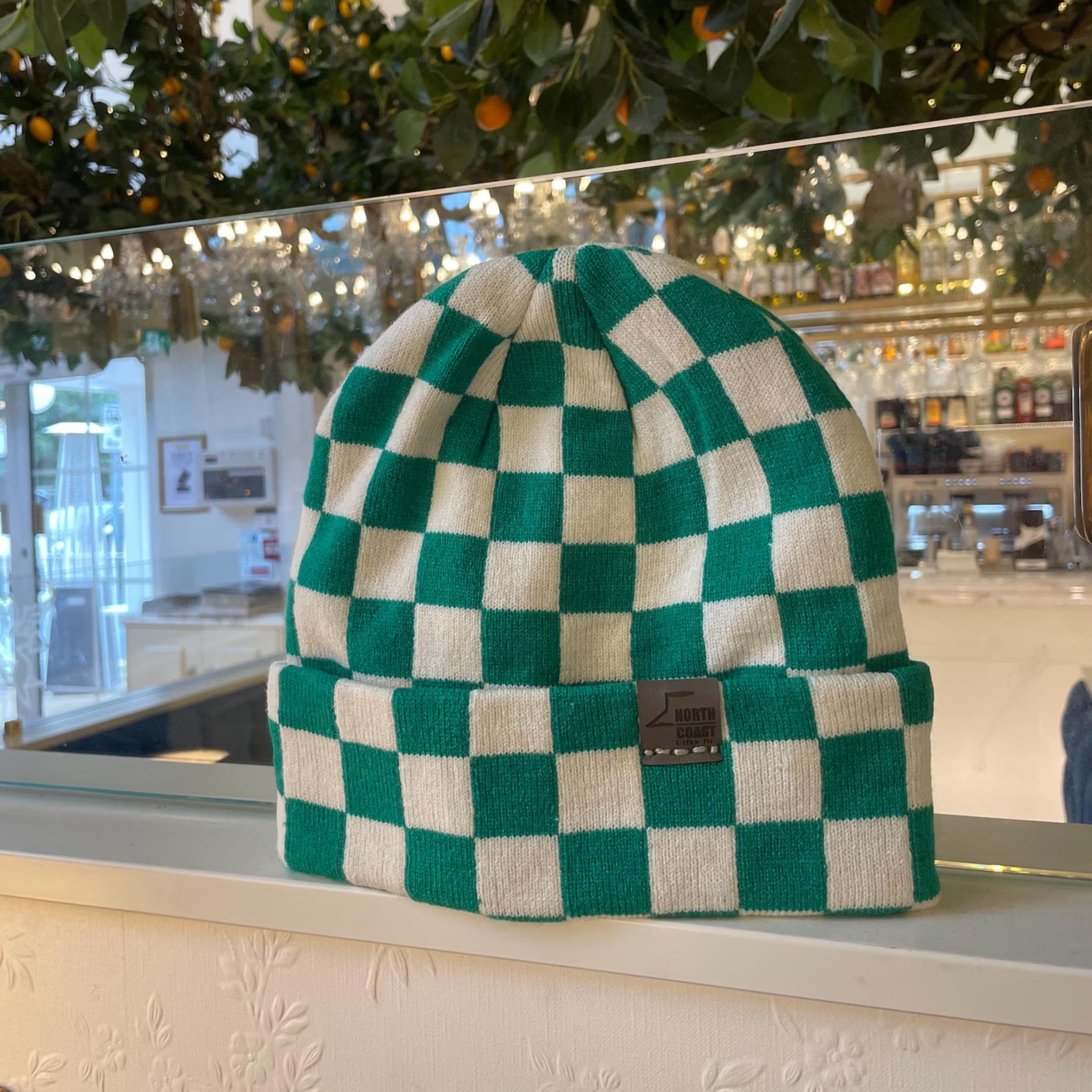 Checkered Beanie Hat by North Coast Gifts NI