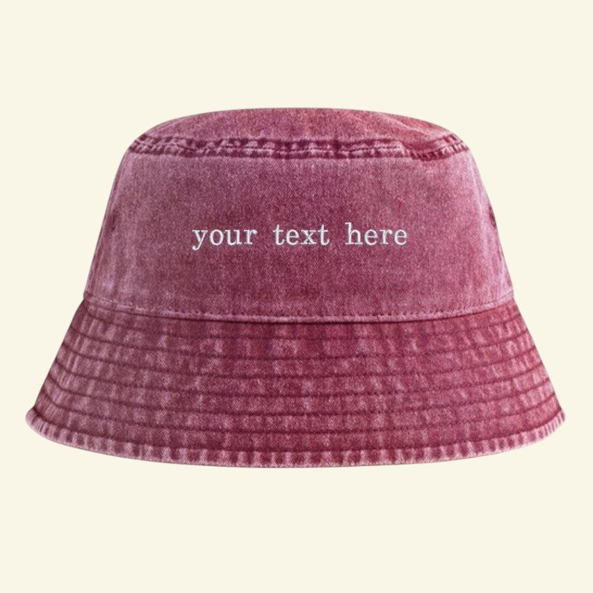 Personalised Slogan Bucket Hat