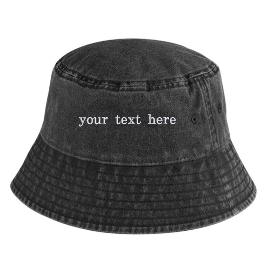 Personalised Slogan Bucket Hat